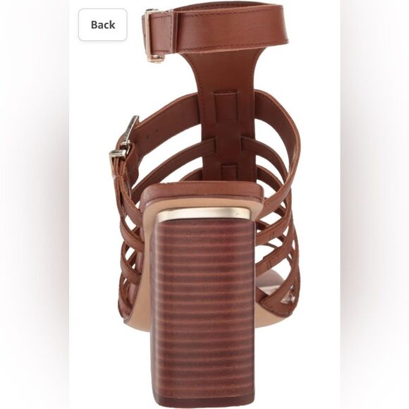 Vince Camuto Women's Hicheny Buckle High Heel Brown Sandal Size 10M - Picture 3 of 3